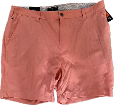 Nuevos Pantalones Cortos Para Hombre Margaritaville Naranja Poliéster Spandex W 38 L 7 Frente Plano Foto 1 de 4