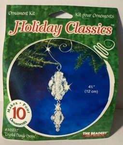 Clásicos de vacaciones de The Beadey ~ gotas colgantes de cristal ~ adornos con cuentas de Navidad - Imagen 1 de 2
