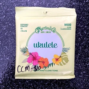 Martin Ukulele Strings M600 Soprano / Concert 19-22 Warm & Clear Tone NEW - Picture 1 of 2