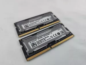 CRUCIAL BALLISTIX 8GB (2x4GB) DDR4 2400 PC4-19200 LAPTOP MEMORY BLS4G4S240FSD - Picture 1 of 7
