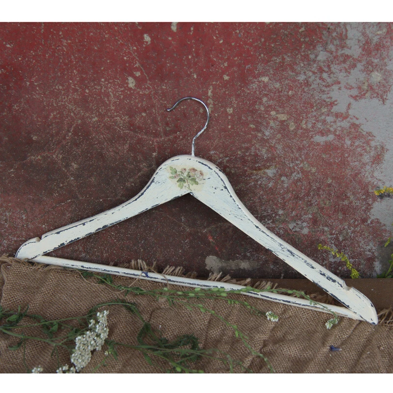 Vintage Holzkleiderbügel Landhaus Kleiderbügel Kleiderhaken Holzbügel Handarbeit - Bild 1 von 1