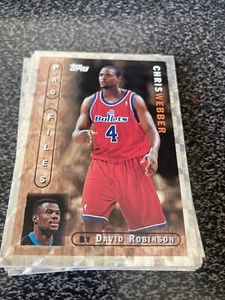 1996-97  TOPPS PRO FILES BY DAVID ROBINSON BASKETBALL INSERT CARDS, YOU PICK! - Picture 1 of 2