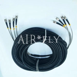 ST-ST 4 Strand 9/125 Single Mode Fiber Patch Cord Field Outdoor Fiber Cable 75M - Afbeelding 1 van 1