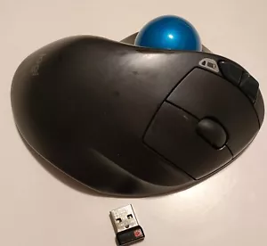 Mouse trackball wireless Logi M570 con dongle/ricevitore USB TESTATO - Foto 1 di 10