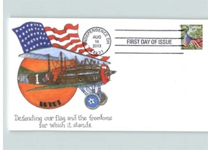 SET of 4, American FLAGS, 4 different Airplanes "Defending our Flag and Freedoms - Picture 1 of 4