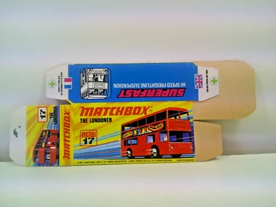 Matchbox Superfast 17 The Londoner Box Vintage 1971 MINT Never Assembled Lesney - Image 1 of 3