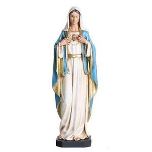 BC Catholic Immaculate Heart of Mary Statue, Blessed Virgin Mary Mother Figur... - Picture 1 of 8