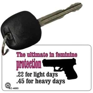 The Ultimate in Feminine Protection Metal Key Chain - Imagen 1 de 1