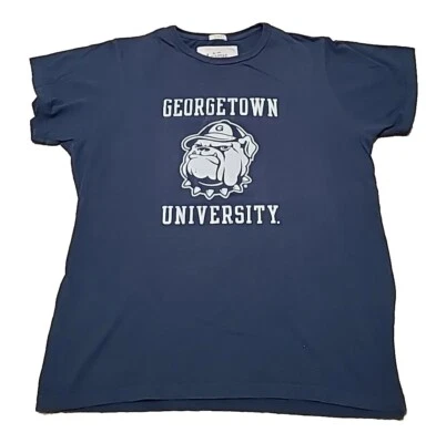 Georgetown University Hoyas Camisa Adulto L Azul Clásico LIGA T-Shirt Hombres  Foto 1 de 2