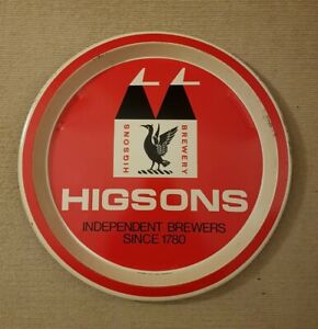 Rare Vintage Higsons Liverpool Brewery Metal Tray LFC / Enamel Sign Interest