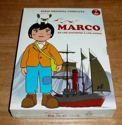 Marco de Los Apeninos a Los Andes Serie Completa Restaurada 7 DVD Nuevo Sellado - Imagen 1 de 4