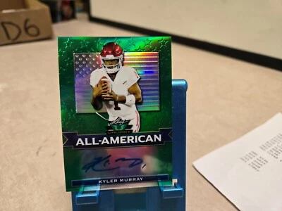 2019 Leaf Valiant Green Kyler Murray Rookie Auto RC  /75 - Image 1 of 2
