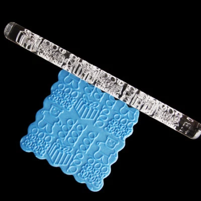 Teddy Embossed Rolling Pin Cake Design Acrylic Icing UK Seller - Image 1 of 4