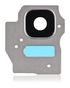 Lente de cámara trasera con anillo bisel compatible para Samsung Galaxy S8 Plus (plateada) - Imagen 1 de 3