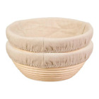 2Piece Bread  Basket Baking Bowl For Sourdough Fermentation B8j75702