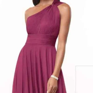 AZAZIE CHARLIZE A-Line One Shoulder Mesh Floor-Length Dress Mulberry, Sz A18 - Picture 1 of 6
