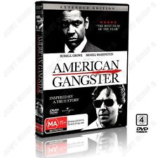 American Gangster DVD : Extended Edition : Denzel Washington : Brand New
