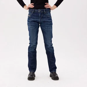 Diesel Krooley Women's Tapered Jeans Dark Blue Wash Relaxed Fit Size 28 - Picture 1 of 6