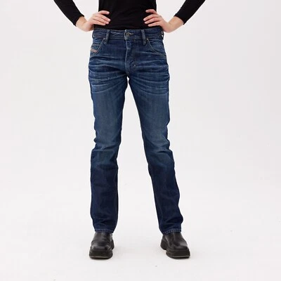 Diesel Krooley Women's Tapered Jeans Dark Blue Wash Relaxed Fit Size 28 - Image 1 of 4