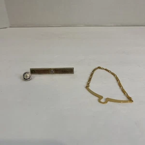 LOT of Vintage TIE BAR & PIN TACK MASONIC Freemason - Picture 1 of 4