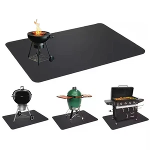 Grill mat for Outdoor Grill (60x42 inches), BBQ mat, Smokers mat, kamado mat,... - Foto 1 di 8