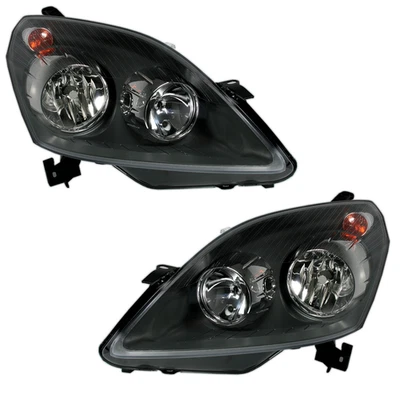 Scheinwerfer Set für Opel Zafira B 2005-2014 in Schwarz Motor H1 H7 - Bild 1 von 4