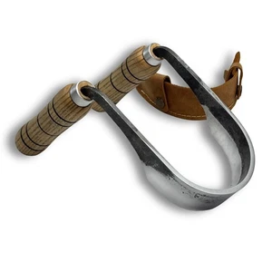 Cuchillo de dibujo forjado a mano - hoja curva, asas de ceniza, herramienta de tallado y fabricación de sillas. - Imagen 1 de 11