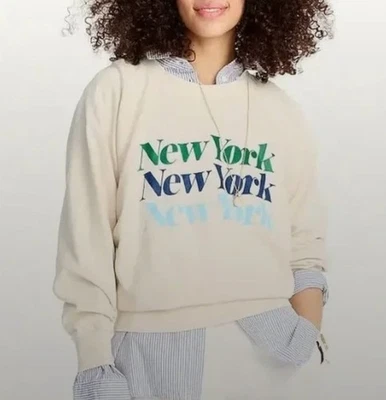 J. CREW Magic Rinse New York Sudadera Talla S Pequeña Mujer Pullover Informal Foto 1 de 4