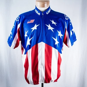 Camicia uomo manica corta USA Stars rossa blu bianca bandiera americana taglia XL - Foto 1 di 13