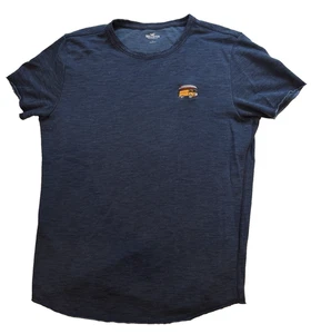 Holister Men's Navy blue t shirt w/embroidered camper/surfboard, Large - Picture 1 of 8