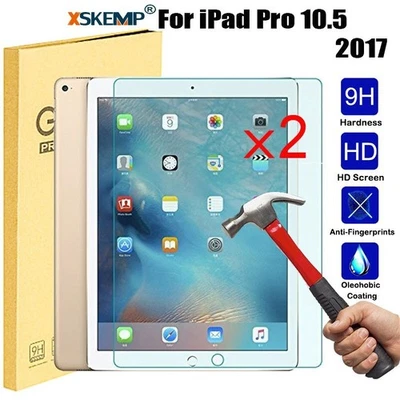 For Apple iPad Pro 10.5 HD Screen Protector Tempered Glass Protection Film 2PCS - Image 1 of 4