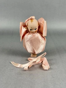 Kewpie SELTENE Rose O'Neill kleine Puppe mit rosa Satin Nadelkissen - Bild 1 von 12