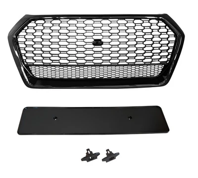 Rejilla de radiador parrilla deportiva parrilla de nido de abeja parrilla delantera adecuada para Audi Q5 2017-2020 - Imagen 1 de 4