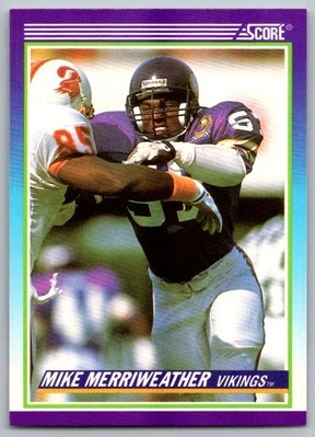 1990 Score Mike Merriweather Minnesota Vikings #480 - Image 1 of 2