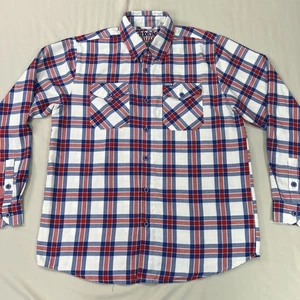 Dixxon Flannel Shirt Company Mens Large LIVE FREE FOREVER Patriotic USA - Picture 1 of 24