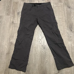 Pantalone Prana Uomo 36x32 Zion Elasticizzato Ferro Scuro Cintura Arrampicata M4ST34116* - Foto 1 di 4