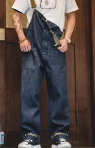 Marine Nationale Retro Navy Deckhand Overalls Mens L Cargo VTG Inspired WWII - Picture 1 of 14