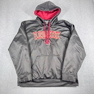 Sudadera con capucha Noles Florida State para hombre grande majestuosa sección 101 negra roja Foto 1 de 4