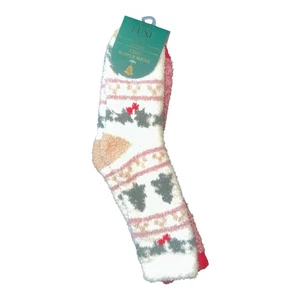Capelli Luxe Cozy Slipper Socks 2 Pairs One Size Fits Most OSFM Christmas - Picture 1 of 2