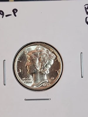 1939 P Mercury Dime CHOICE GEM BU! - Image 1 of 4