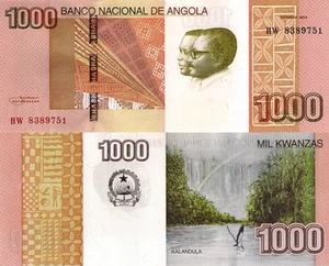 ANGOLA 1000 Kwanzas 2012 - Cataratas Kalandula, P156 - Bild 1 von 4