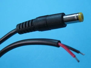 50 pcs DC Power Plug Male Connector 5.5x2.1mm With Cord Cable 25cm 22AWG New - Picture 1 of 1