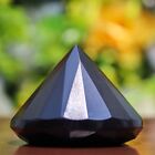 Black Tourmaline Diamond Cut Design Crystal Reiki Charged Pyramid - 475g,60X85mm