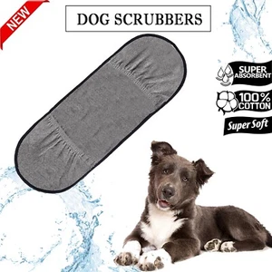 Hunde Schrubber Handtuch Reinigung Bad Super Schnell Trocknend Saugfähig Haustier Handtücher Handschuhe - Bild 1 von 4