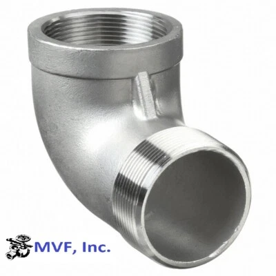 3/8" 150 Threaded (NPT) 90° Street Elbow 304 Stainless Steel SS100341304 - Image 1 of 4