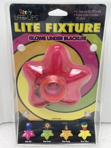 NUEVO ACCESORIO HALLOWEEN PARTY 1998 ROSA NEÓN LITE-UPS LITE BRILLA con LUZ NEGRA - Imagen 1 de 4