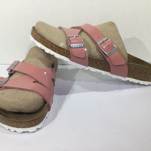 NEW BALANCE Birkenstock da donna taglia 7 EU 38 stretto Yao Balance vecchia scivoli rosa Y23 1379