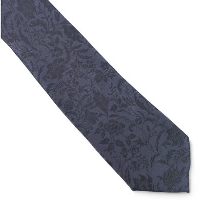 Bar Iii Men's Edken Tonal Floral Print Neck Tie Blue Modern 2.5" NWT $55 - Image 1 of 3
