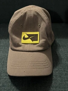 Nike Just Do It Dri-Fit Little Boys Graphic Logo Cap Hat Gray Size 4-7 VGC! - Picture 1 of 3