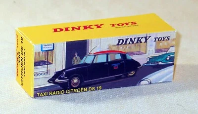 DINKY TOYS 530 CITROËN DS 19 TAXI RADIO  BOITE CRÉATION COPIE REPRO VIDE - Photo 1/2
